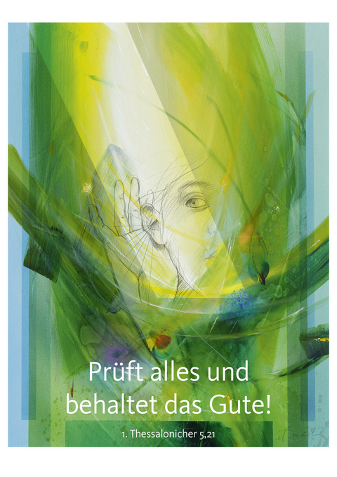 Jahreslosung Münch 2025, Kunstdruck A4 - Eberhard Münch