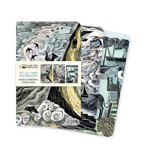 Angela Harding: Coastlines Set of 3 Mini Notebooks - 