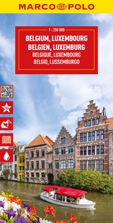 MARCO POLO Reisekarte Belgien, Luxemburg 1:250.000 - 