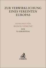 Zur Verwirklichung eines Vereinten Europas - 