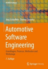 Automotive Software Engineering - Schäuffele, Jörg; Zurawka, Thomas