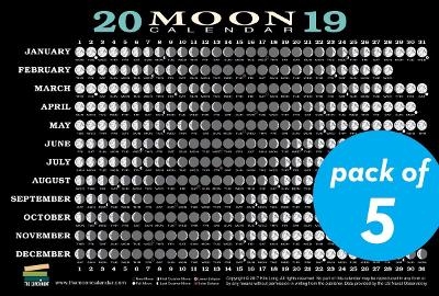 2019 Moon Calendar Card (5 Pack) - Kim Long