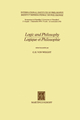 Logic and Philosophy / Logique ET Philosophie - G. H. von Wright