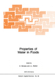 Properties of Water in Foods - D. Simatos; J. L. Multon