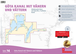 Sportbootkarten Satz 14: Göta Kanal mit Vänern und Vättern (Ausgabe 2024/2025) - 