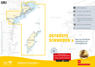 Sportbootkarten Satz 12: Ostküste Schweden 2 (Ausgabe 2024/2025) - 