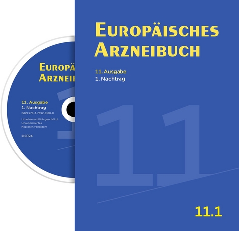 Europäisches Arzneibuch Digital, 11. Ausgabe, 1. Nachtrag