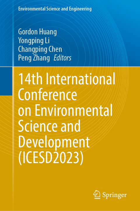 14th International Conference on Environmental Science and Development (ICESD2023) - 