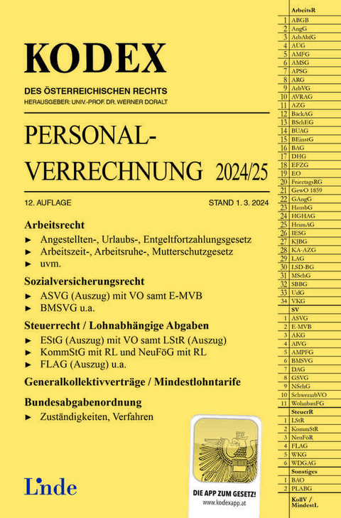 KODEX Personalverrechnung 2024/25 - Michael Seebacher