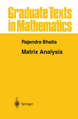 Matrix Analysis - Rajendra Bhatia