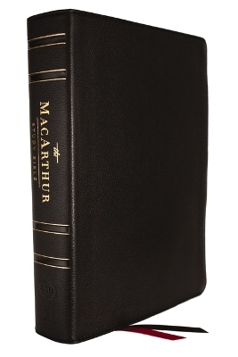MacArthur Study Bible 2nd Edition: Unleashing God's Truth One Verse at a Time (LSB, Black Genuine Leather, Comfort Print, Thumb Indexed) - John F. MacArthur