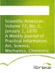 Scientific American, Volume 22, No. 1, January 1, 1870 A Weekly Journal of Practical Information, Art, Science, Mechanics, Chemistry, and Manufactures.