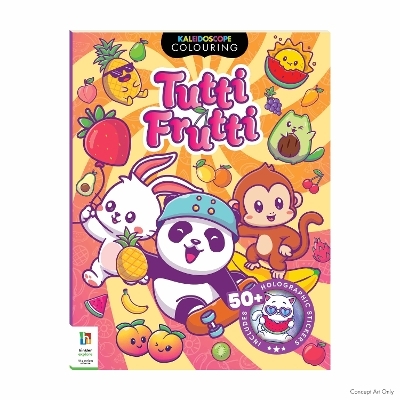 Kaleidoscope Sticker Colouring Tutti Frutti - Hinkler Pty Ltd
