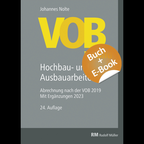 VOB im Bild-Hochbau-und Ausbauarbeiten-mit E-Book - Johannes Nolte