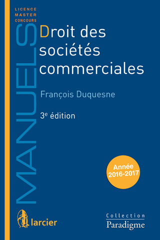 Droit des sociétés commerciales - Francois Duquesne