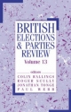 British Elections & Parties Review - Colin Rallings; Roger Scully; Jonathan Tonge; Paul Webb