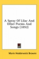 Spray of Lilac and Other Poems and Songs (1892) - Marie Hedderwick Browne