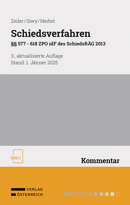 Schiedsverfahren - Gerold Zeiler, Alfred Siwy, Thomas Herbst