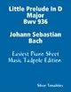 Little Prelude In D Major Bwv 936 Johann Sebastian Bach - Easiest Piano Sheet Music Tadpole Edition - Silver Tonalities