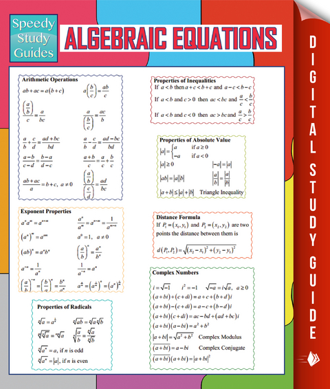 Algebraic Equations (Speedy Study Guides) -  Speedy Publishing