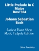 Little Prelude In C Major Bwv 924 Johann Sebastian Bach - Easiest Piano Sheet Music Tadpole Edition - Silver Tonalities