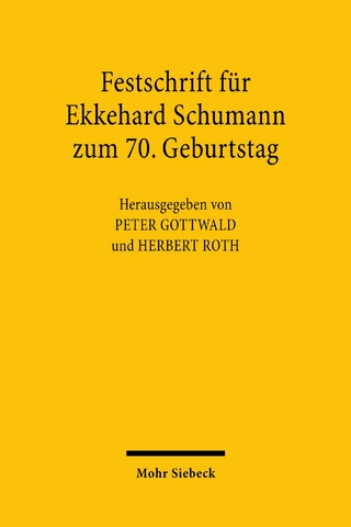 Festschrift für Ekkehard Schumann zum 70. Geburtstag