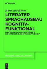 Literater Sprachausbau kognitiv-funktional -  Marie-Luis Merten