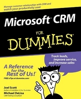 Microsoft CRM For Dummies - Joel Scott, Michael DeLisa