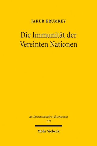 Die Immunität der Vereinten Nationen - Jakub Krumrey