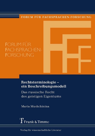 Rechtsterminologie - ein Beschreibungsmodell - Maria Mushchinina