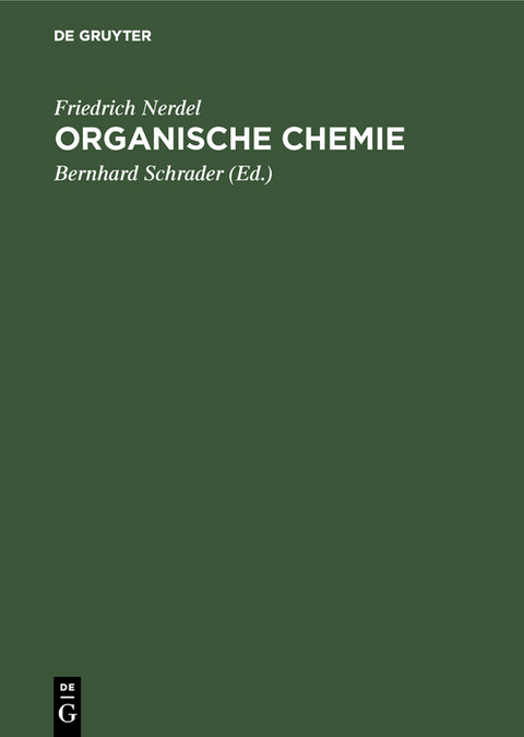 Organische Chemie - Friedrich Nerdel
