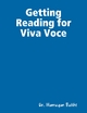 Getting Reading for Viva Voce - Dr. Humayun Bakht