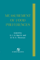 Measurement of Food Preferences - H. J. H. Macfie; D. M. H. Thomson