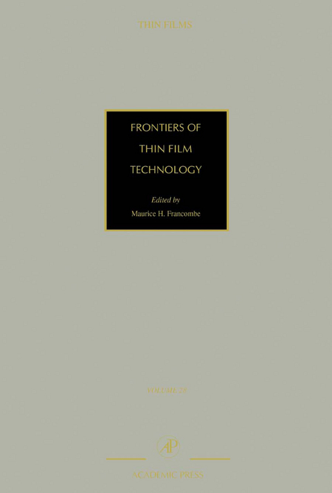 Frontiers of Thin Film Technology - 