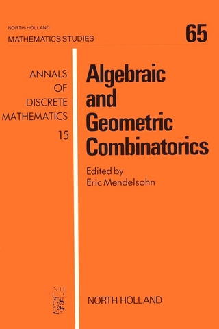 Algebraic and Geometric Combinatorics - E. Mendelsohn
