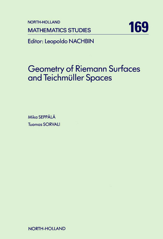 Geometry of Riemann Surfaces and Teichmuller Spaces - M. Seppala; T. Sorvali
