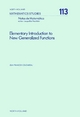 Elementary Introduction to New Generalized Functions - J.F. Colombeau