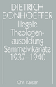 Illegale Theologenausbildung: Sammelvikariate 1937-1940