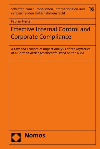 Effective Internal Control and Corporate Compliance - Fabian Hertel