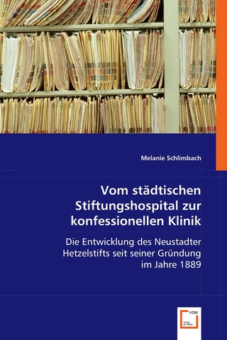 Vom städtischen Stiftungshospital zur konfessionellen Klinik - Melanie Schlimbach