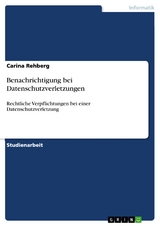 Benachrichtigung bei Datenschutzverletzungen - Carina Rehberg