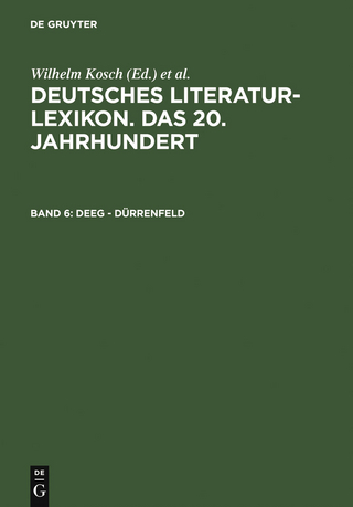 Deeg - Dürrenfeld - Wilhelm Kosch; Lutz Hagestedt