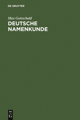 Deutsche Namenkunde - Max Gottschald