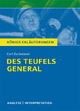 Des Teufels General von Carl Zuckmayer. Textanalyse und Interpretation mit ausführlicher Inhaltsangabe und Abituraufgaben mit Lösungen.