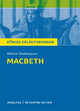 Macbeth von William Shakespeare. Textanalyse und Interpretation mit ausführlicher Inhaltsangabe und Abituraufgaben mit Lösungen.