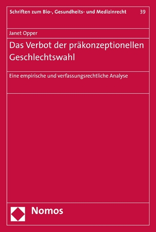 Das Verbot der präkonzeptionellen Geschlechtswahl