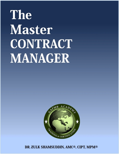 Master Contract Manager -  Shamsuddin Zulk Shamsuddin