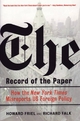 The Record of the Paper - Howard Friel; Richard A. Falk