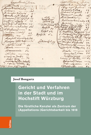 Gericht und Verfahren in der Stadt und im Hochstift Würzburg - Josef Bongartz