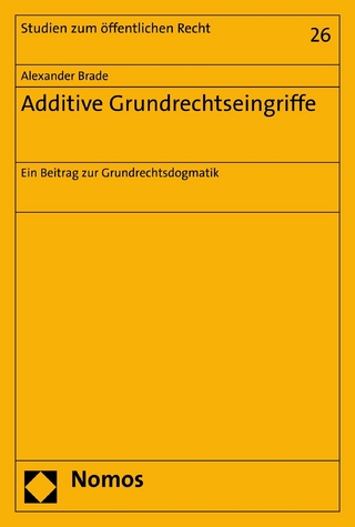 Additive Grundrechtseingriffe - Alexander Brade